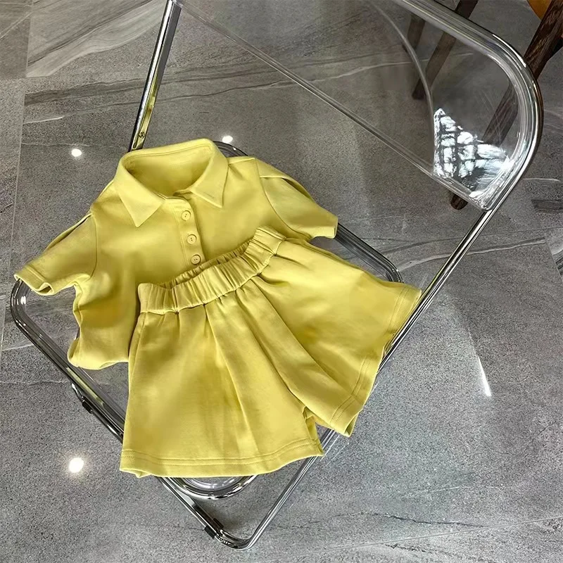 baby clothing set essentials 2022 Summer New Baby Short Sleeve Clothes Set Casual Children 2pcs Suit Solid Boys Tops + Pants Set Infant Girl T Shirt Outfits Baby Clothing Set discount