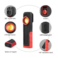 Car Detailing Tools USB Flashlight Inspection Light Car Paint Finish Lamp Scan Swirl Multifunction Auto Repair Working Lights - Image 2