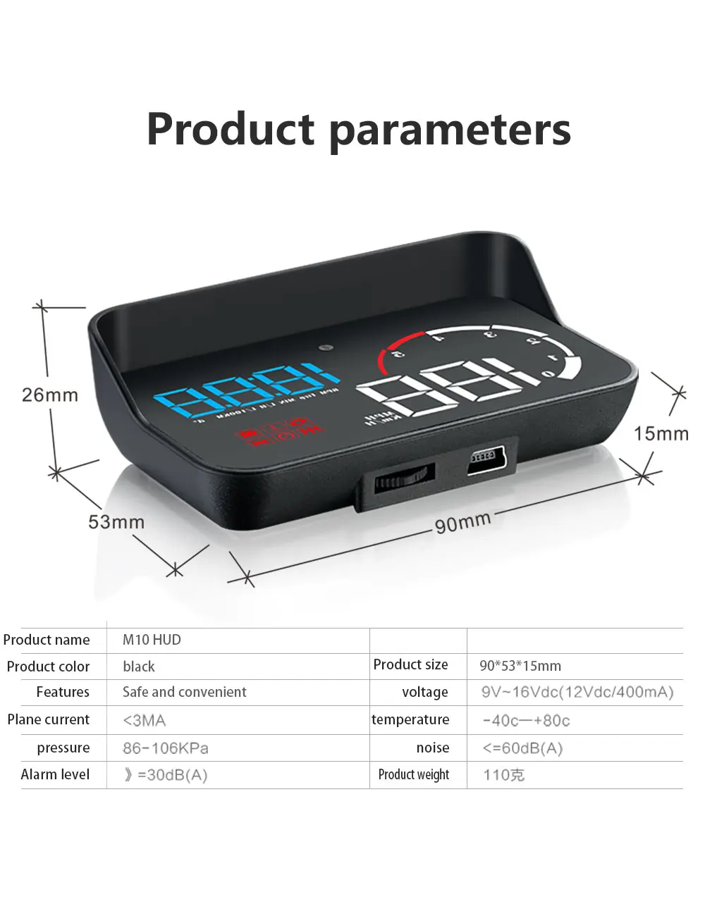 Newsmart Новый автомобильный проекционный дисплей NewSmart M10 – проектор кодов ...