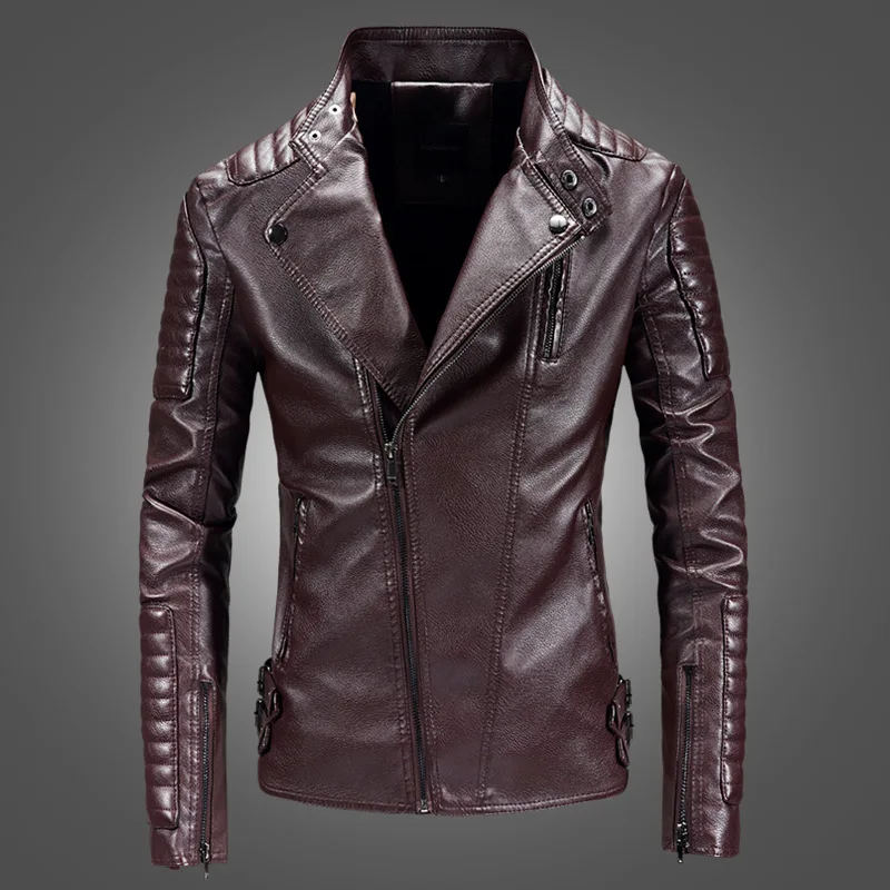 Men-Zip-Up-Long-Sleeve-Outerwear-Faux-Leather-Jacket-Boys-Motorcycle-PU ...