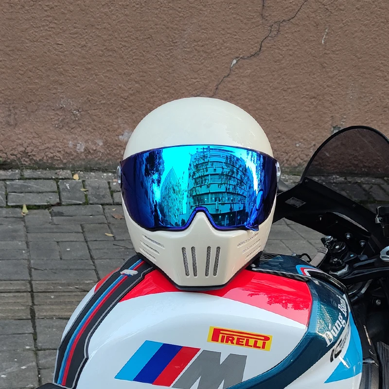 

Women Men Motorcycle Helmet Retro Scooter Riding Safety Protective Personality Hat Motocross Cascos Para Moto