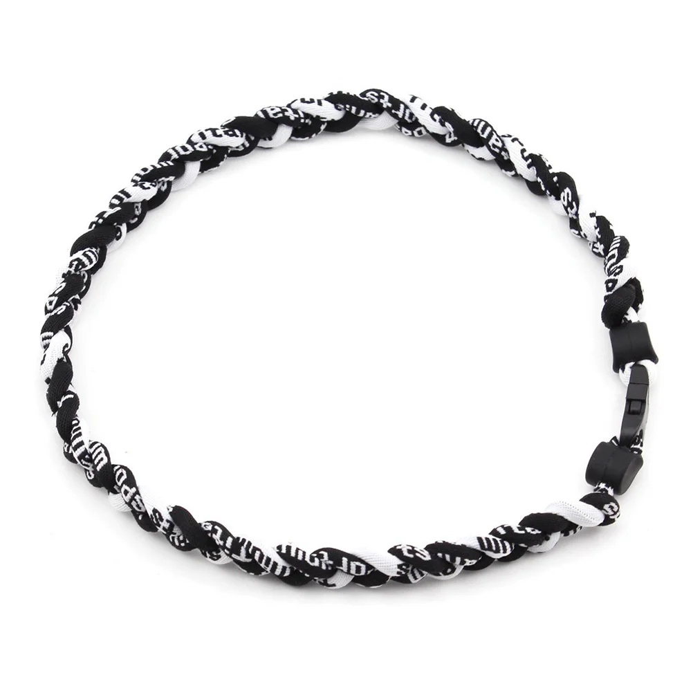 

Titanium Braided Sports Necklace for Baseball / Softball / Soccer (Black)