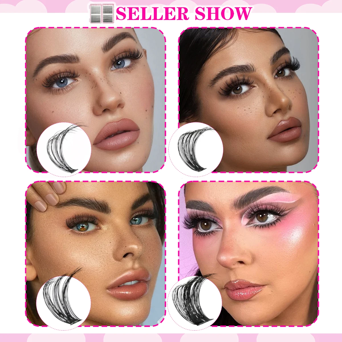 9-16mm Individual Lashes 10/32 Rows Natural Eyelash Extension 30D/120D Cluster Grafting False Eyelashes Set Makeup eyelash extension,eyelash extensions,eyelash extension lashes,fake eyelashes,false eyelashes
