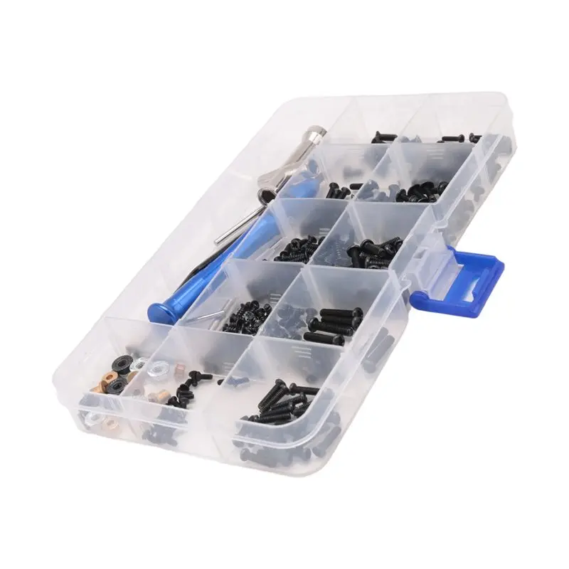 M2 M2.5 M3 나사 패스너 키트 도구 상자 예비 부품 Wltoys 144001 144010 124007 124016 124017 124018 124019 RC 자동차 부품