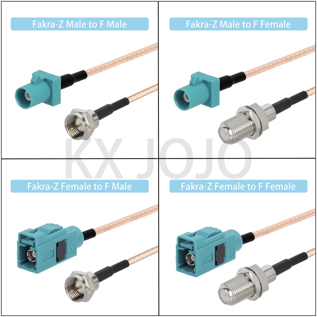 

Fakra-Z to F Male/Female RG316 RF Radio Frequency Coaxial Cable Extension of Antenna 10/15/20/30/50cm