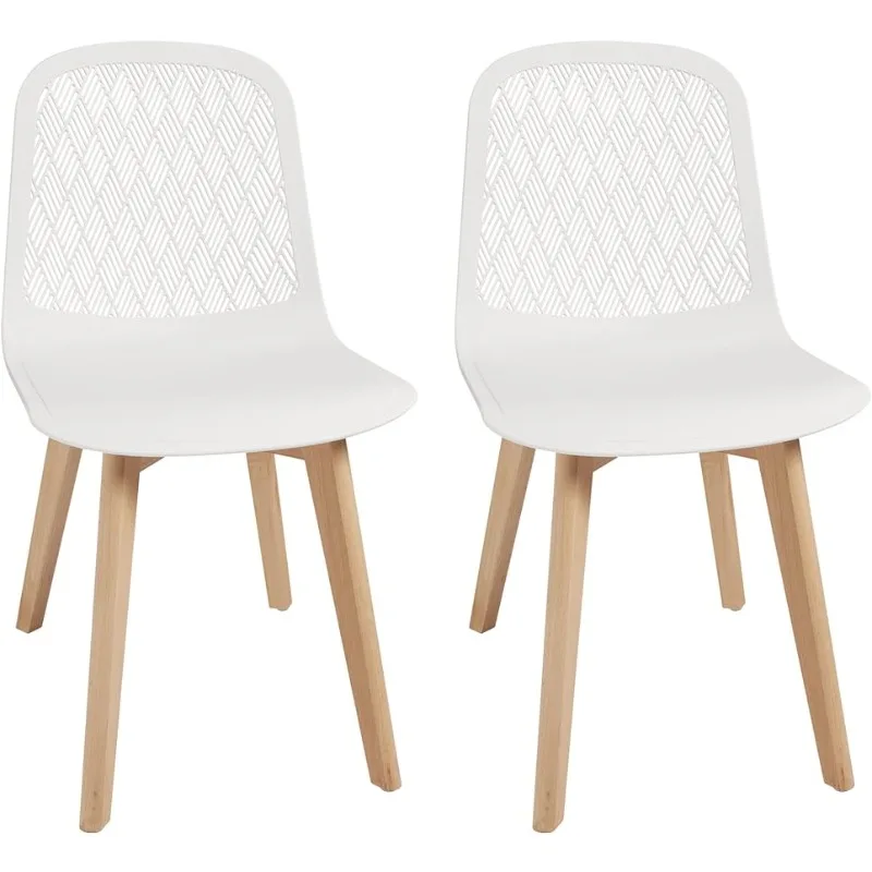 

KM Legend Armless Modern Chairs with Wood Legs for Living, Bedroom, Kitchen,Dining,Lounge Waiting Room, Restaurants, Cafes