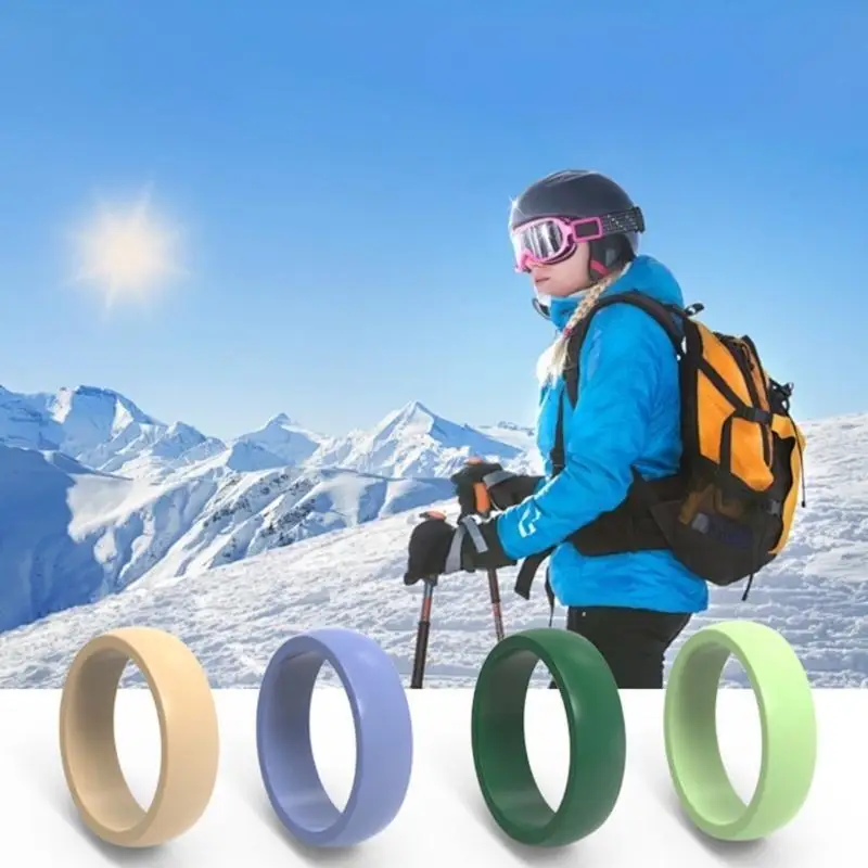 Versatile Silicone Finger Bands - Sweatproof Rings