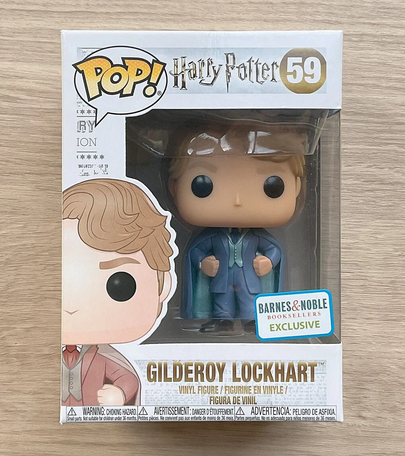thumbnail image 4 of 2024 NUEVAS PELÍCULAS FUNKO POP Harri Potter GILDEROY LOCKHART n.° 59 Figura de vinilo exclusiva BARNES NOBLE BOOKSELLERS Modelo Muñecas de juguete, 4 of 5