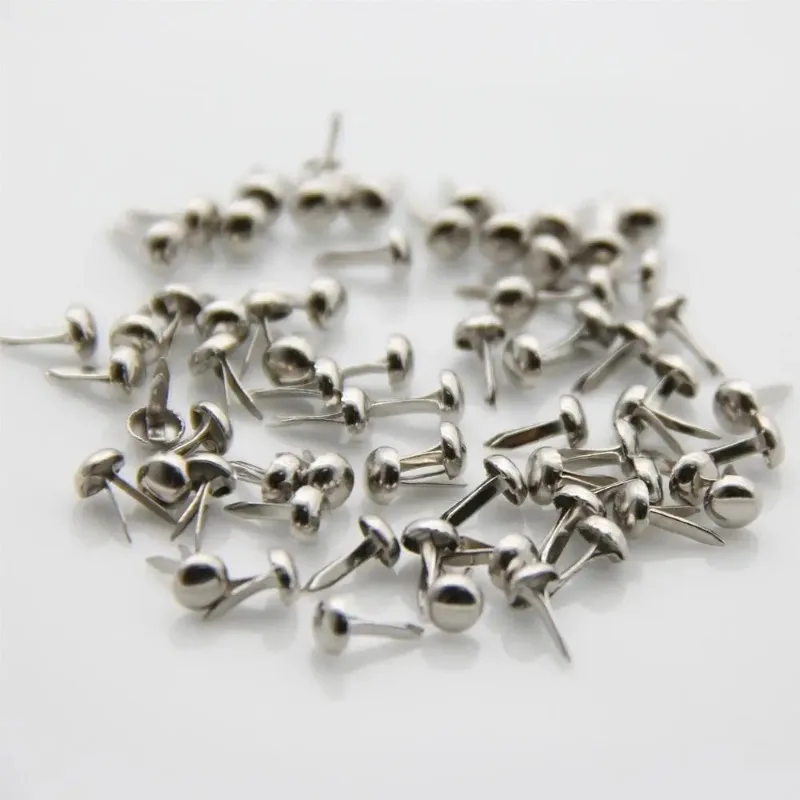 Metal Brads 4.5MM/8MM Round Mini Studs Spike Scrapbooking Embellishment Fastener DIY Handmade Craft