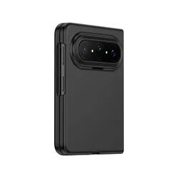 Sleek Skin Feel Shockproof Phone Case - Solid Color Hard Shell Protective Back Cover for HuaWei Pura X Max (Black)
