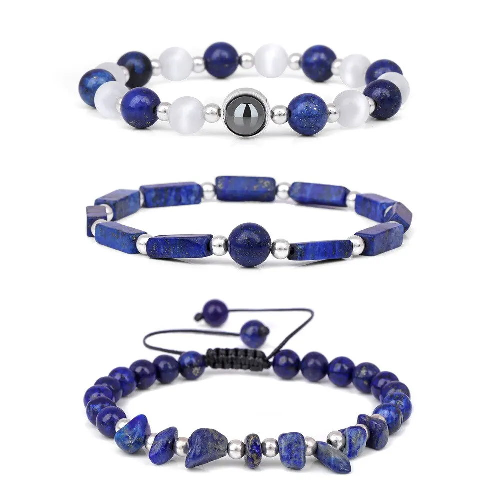Amethyst Healing Bracelet Set for Wellness and Mindfulness