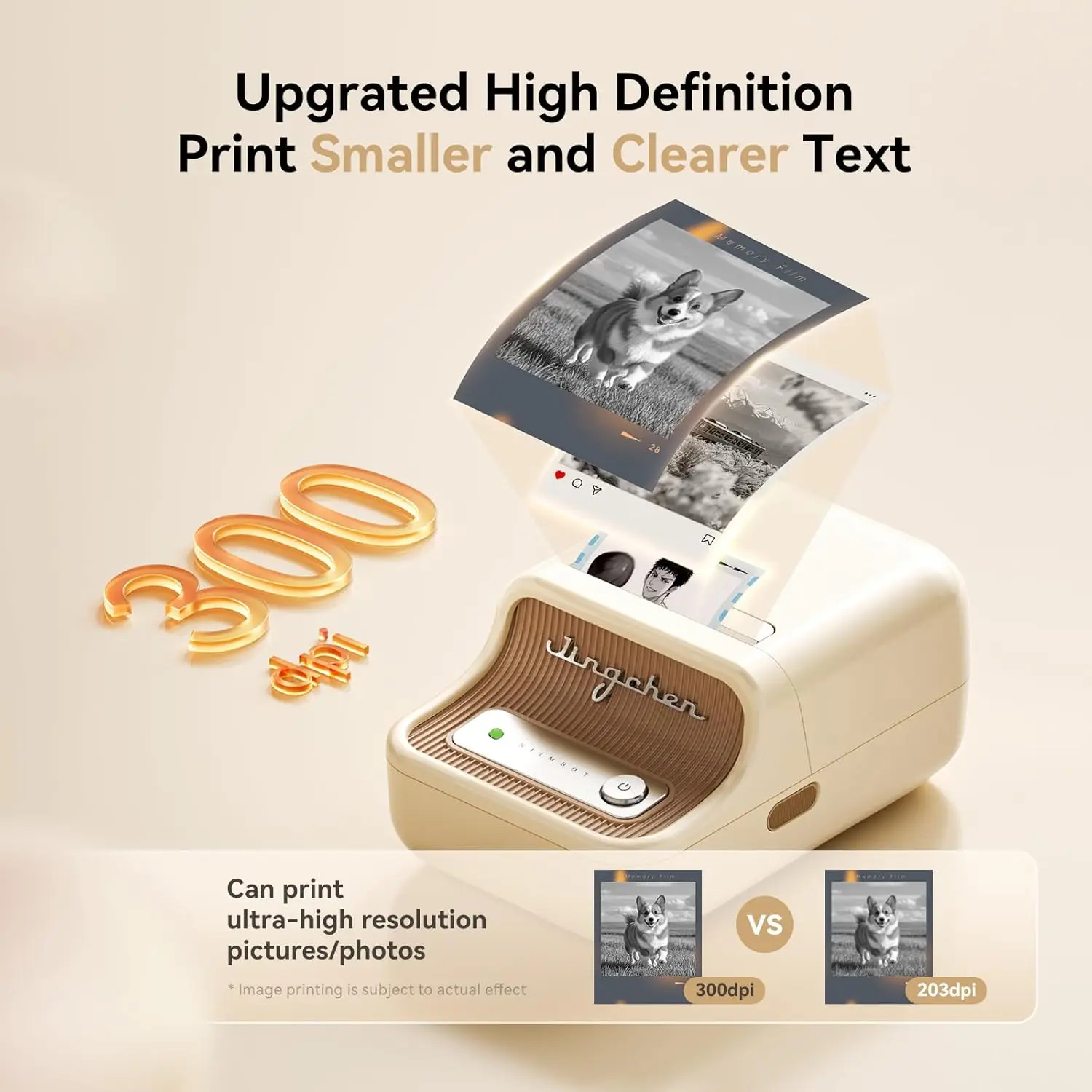 Niimbot Label Printer 200dpiB21 300dpi B21PRO Portable Thermal with White Photo Labels for Bakery/Business