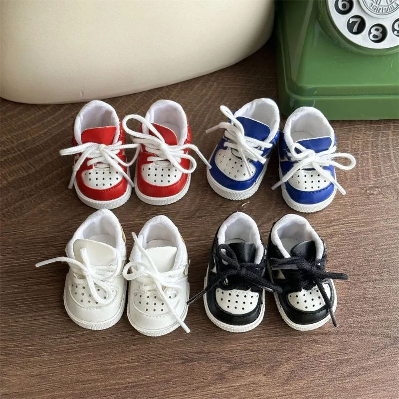 20cm Baby Cotton Doll Shoes Celebrity Doll Sports Color Blocking Toys cotton slippers