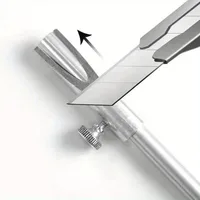 1/2Pcs Adjustable Aluminum Alloy Eyebrow Pencil Sharpener Tool – Manual Drawing Pen Knife with Secure Clamp for Beginners 2