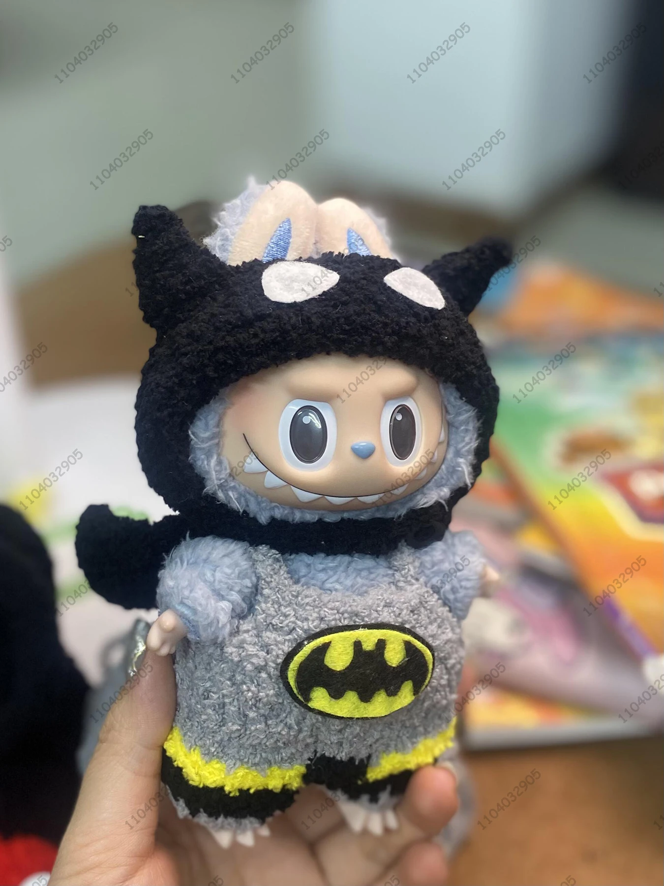 Labubu The Monsters Batman Costume Spider-man Clothes 1:1 Original Replica Vinyl Doll Action Figure Bag Charm Bag Pendant Gift