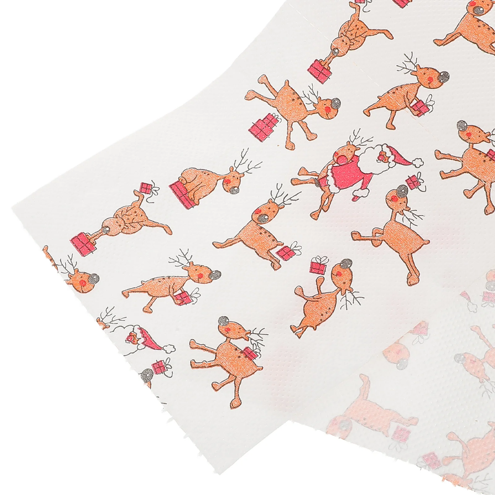 Christmas Printed Napkins Set Decorative Socks Pattern Tissue Party Toilet Paper Roll Creative Xmas Tissue Sanitary Paper