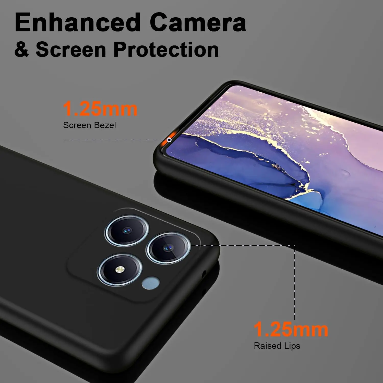 Flexible Liquid Silicone Protective Phone Case - Sleek and Durable Cover