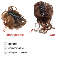 10 pouces pince à cheveux synthétique désordre bouclés Faux Chignon pince à cheveux ébouriffé Updo chignons Extensions de griffes Chignon postiche pour les femmes 5