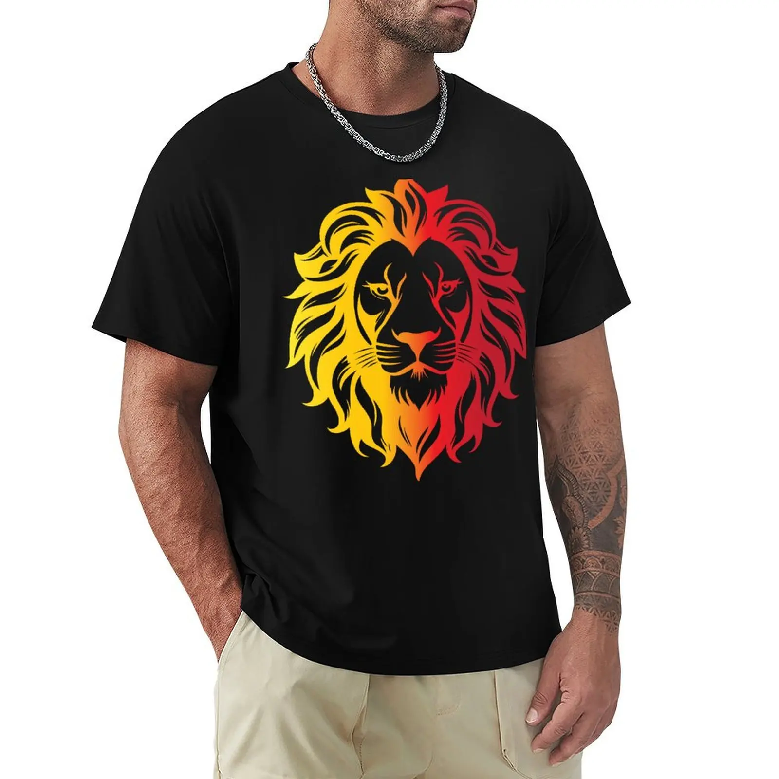 

Lion face T-shirt kawaii clothes hippie clothes vintage mens t shirts pack