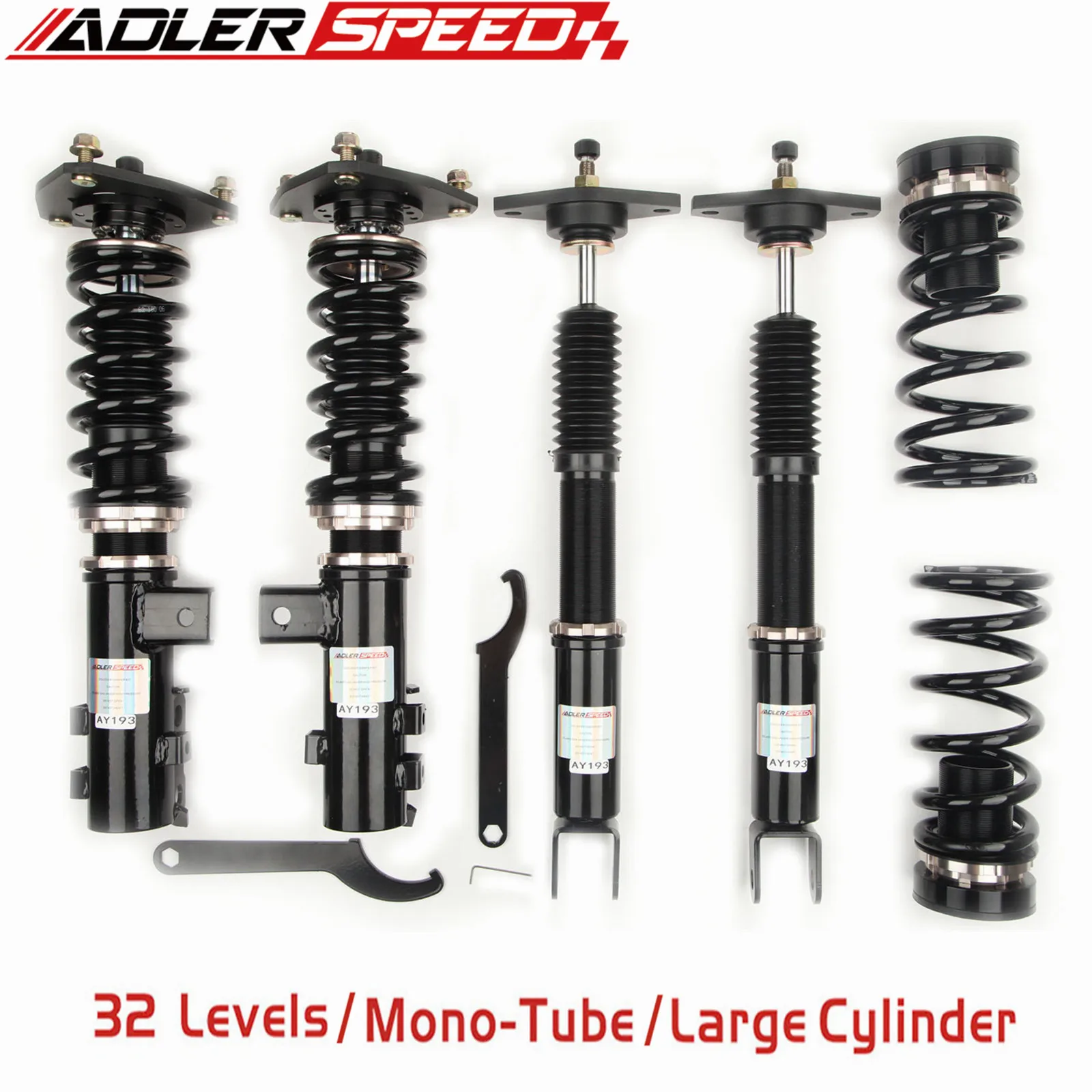 Adlerspeed 32 Levels Mono Tube Coilover Suspension Kit For Hyundai