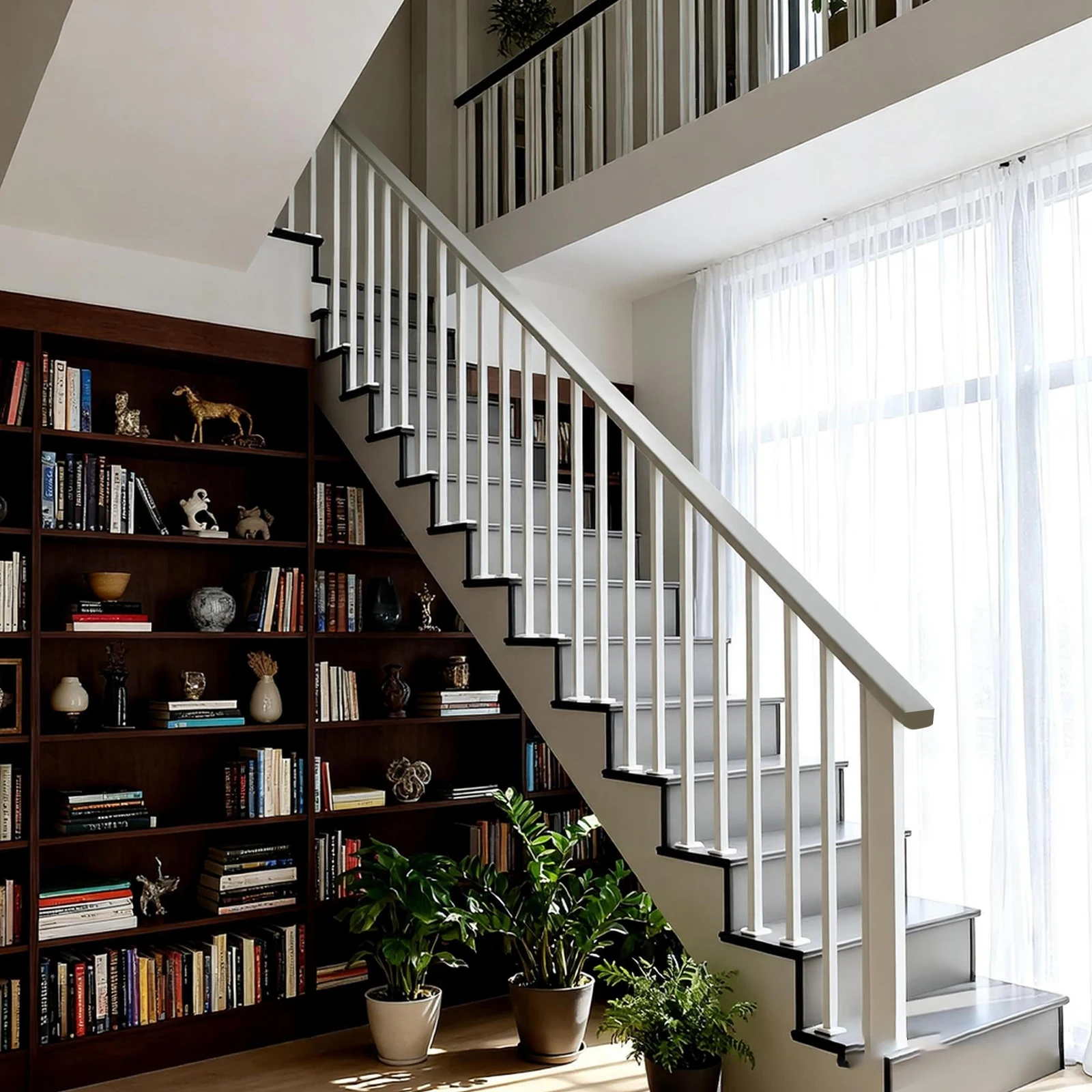 32,8 Fuß Treppengeländer-Kantenschutz, staubdichte Griffleistenabdeckung für Treppen im Innen- und Außenbereich, für Häuser und Büros – Detail 4