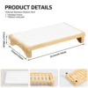 Sink Caddy Tray Soap Holder Instant Dry Kitchen Bathroom Organizer Diatomaceous Earth Stone Drying Mat Multi-Function Organizer 6