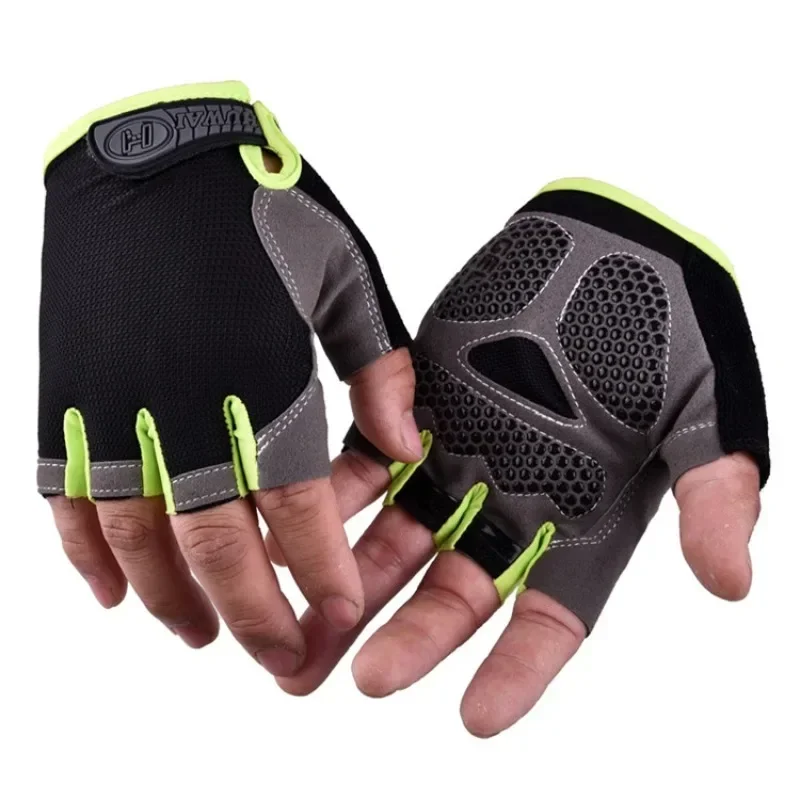 Sport Half Finger Cycling Gloves for Men Women Breathable Anti-slip Bike Bicycle Gloves Summer Gym Yoga Training Hand