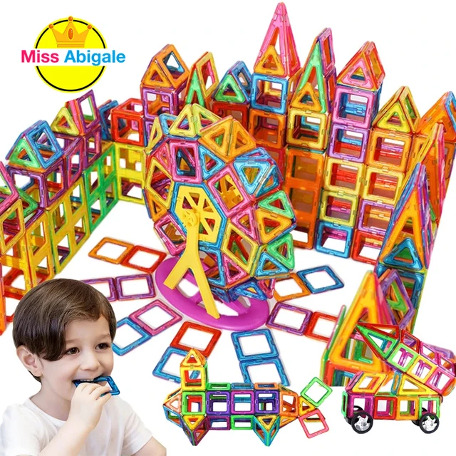 Big Size and Mini Size Magnetic Designer Magnet Building Blocks Accessories Educational Constructor Toys for Children 1