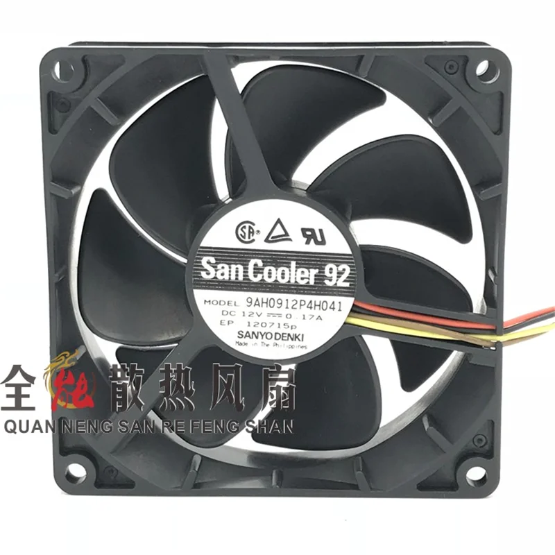 

Оригинальный 9AH0912P4H041 90*90*25 мм 12 В 0,17 а 9 см 4-проводной ШИМ контроль скорости шасси источник питания охлаждающий вентилятор