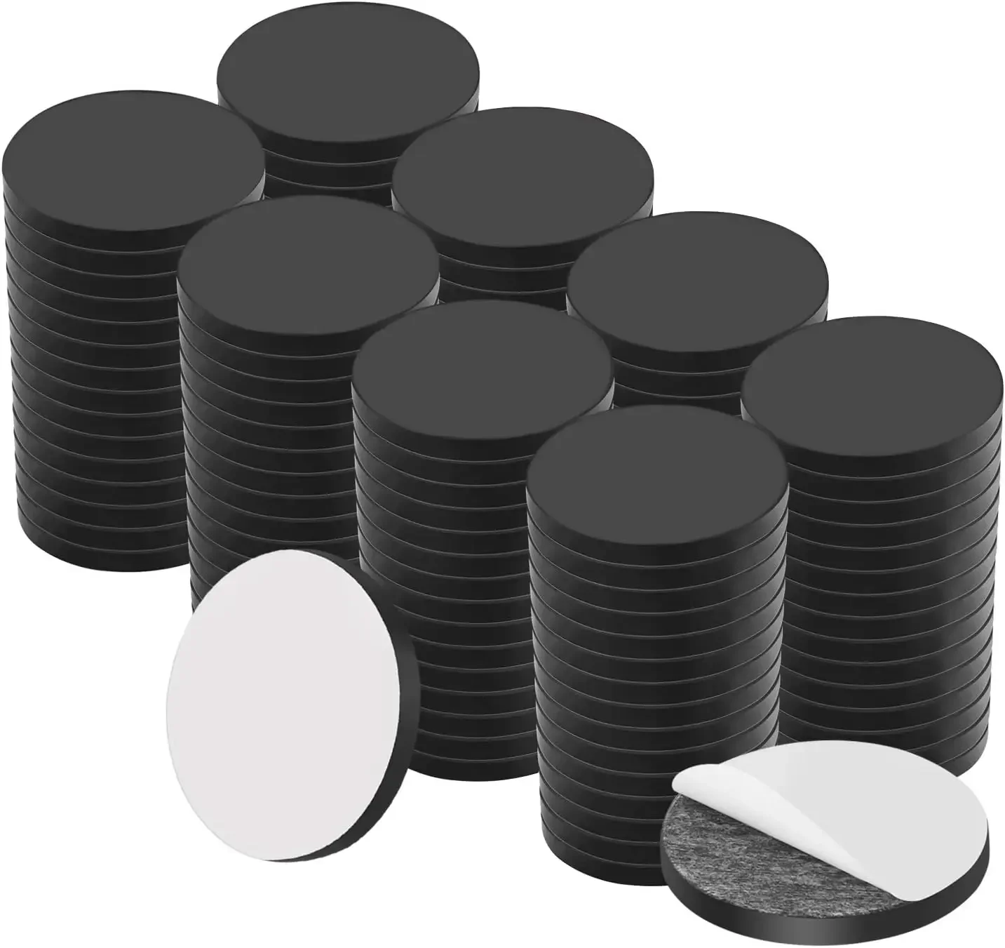 Round Magnetic Dots Self Adhesive Magnet Sheets Flexible Sticky Magnets for Home Office School Magnetic Stickers Circles