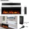 50" W Austin in Wall Recessed & Wall Mounted Electric Fireplace (EF287A) 6