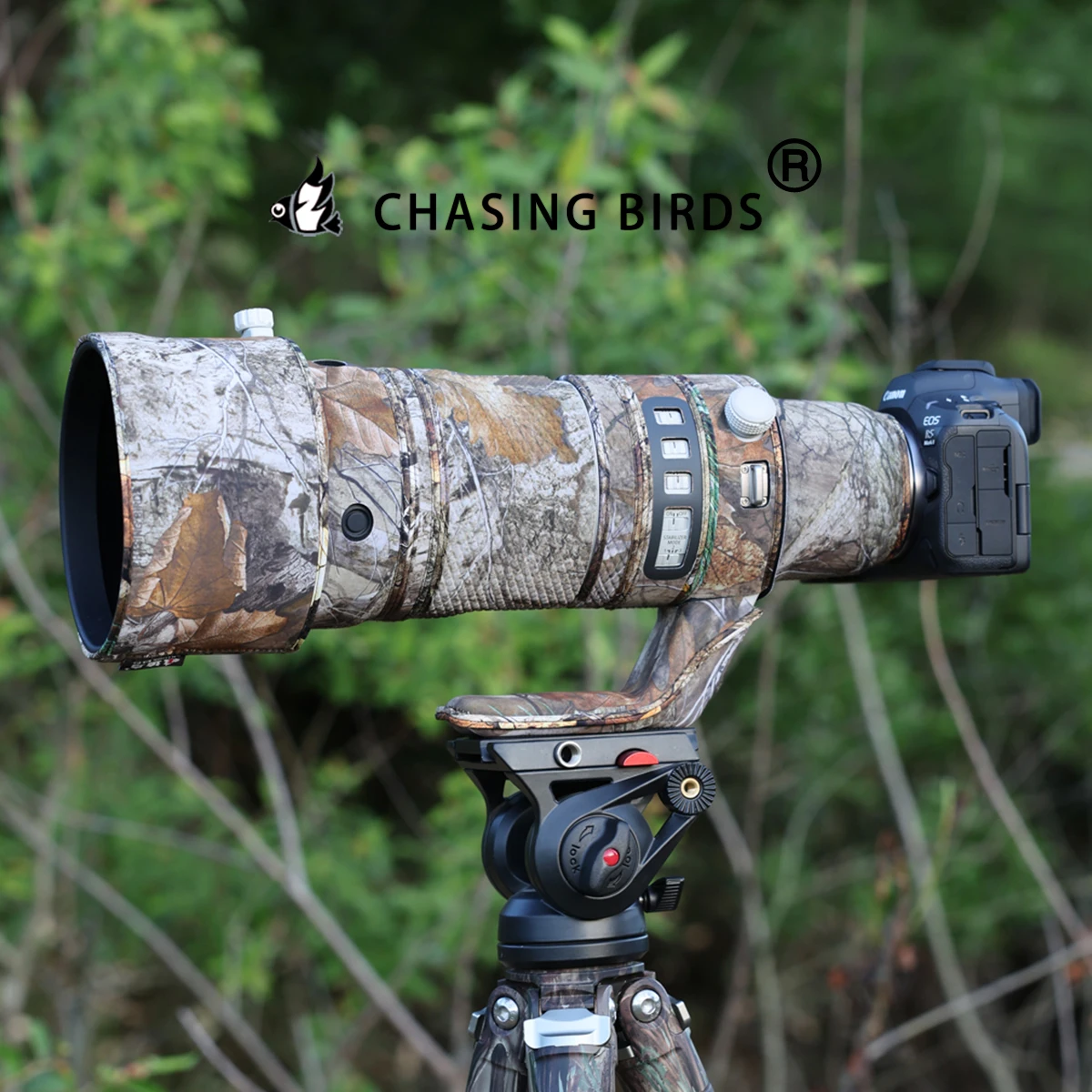 CHASING BIRDS Housse Protection Objectif Tamron SP 70-200mm F2.8 - Camouflage Roseau Imperméable