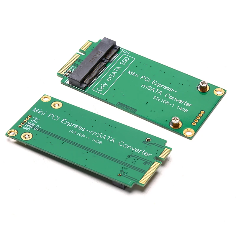 

MSATA SSD к SATA Mini PCIe SSD адаптер карты для Asus EPCS101 900A 901A