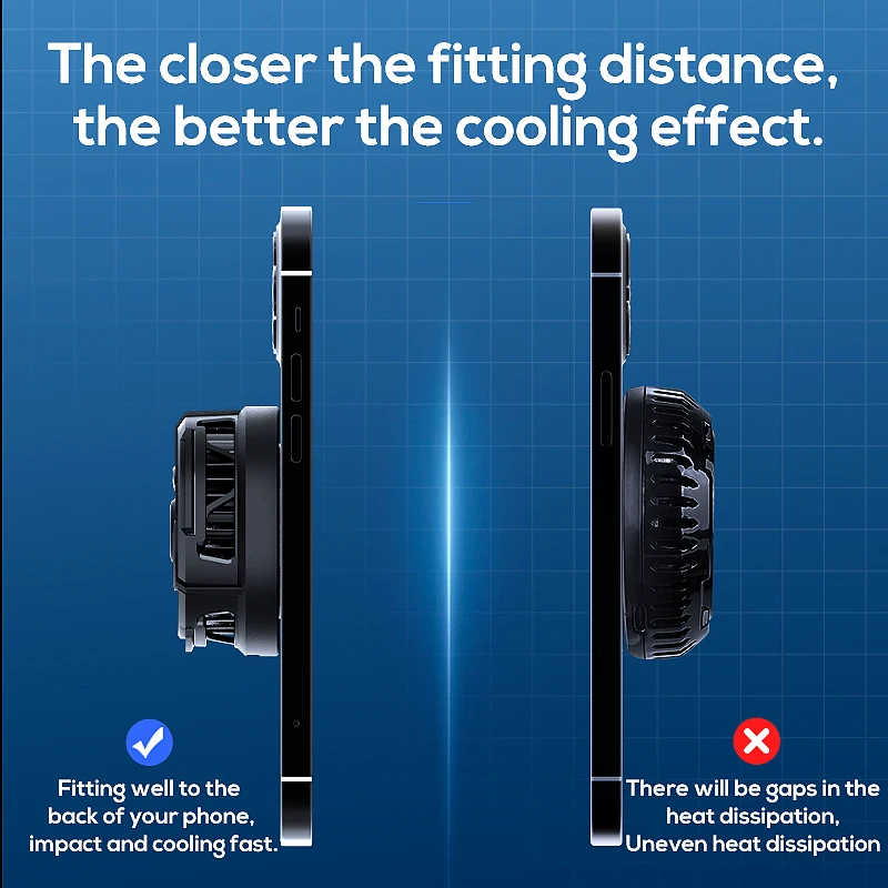 CX02 Phone Semiconductor Magnetic Cooler 10W Wireless Fast Charge For IPhone IPad Semiconductor cooling Strong magnetic