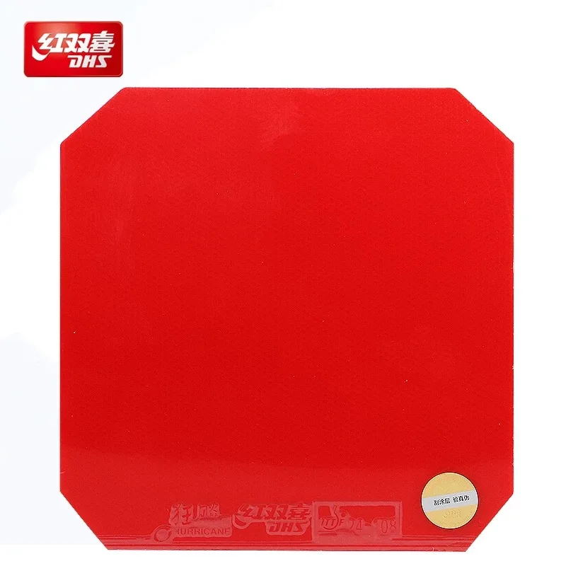 DHS Professional Table Tennis Rubber Sheet Hurricane 3 2.2mm Sponge 38&deg;-41&deg; Hardness Ping Pong Racket Coverings table tennis rubber table tennis equipment