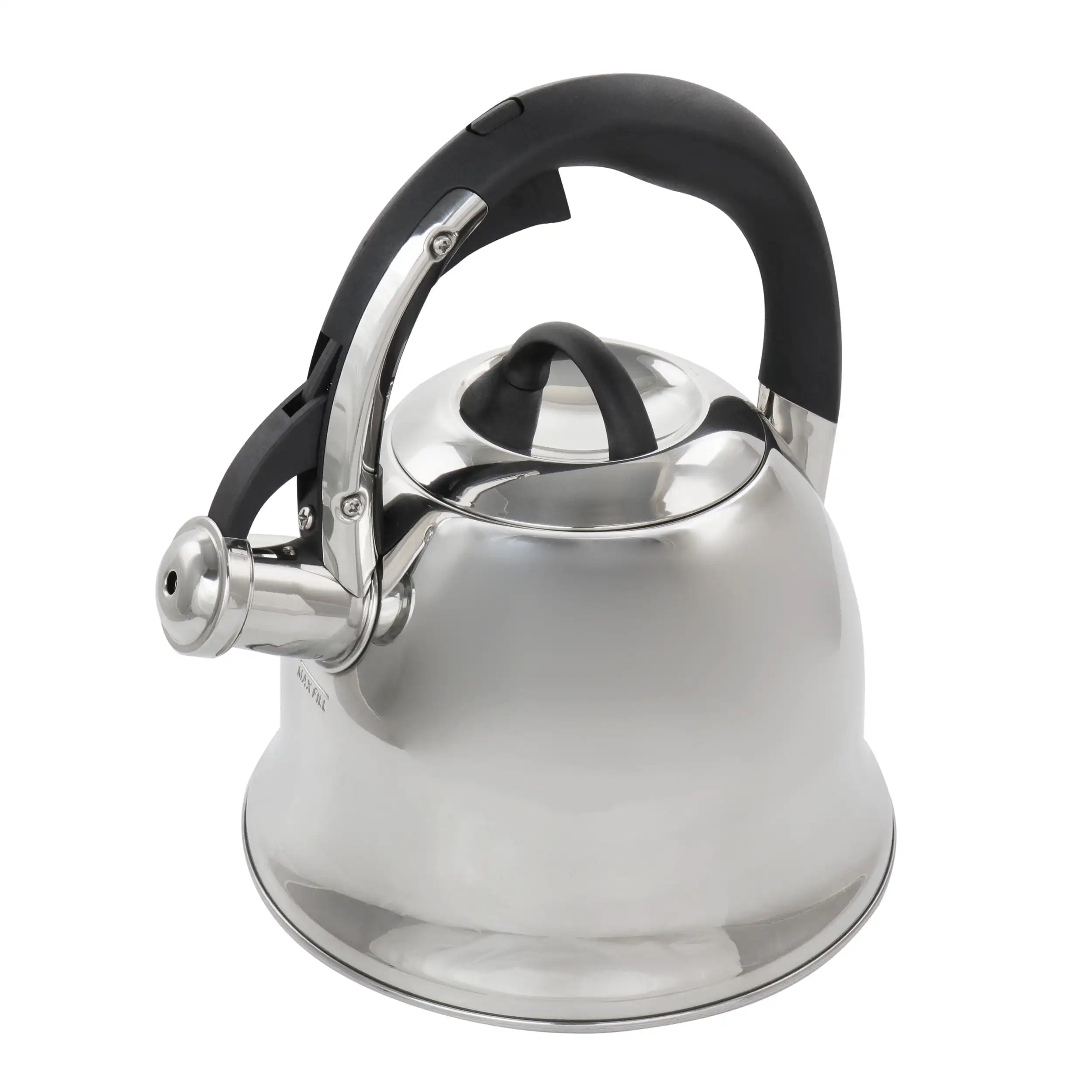 

Coffield 1.8 Quart Stainless Steel Whistling Tea Kettle with Bakelite Handles
