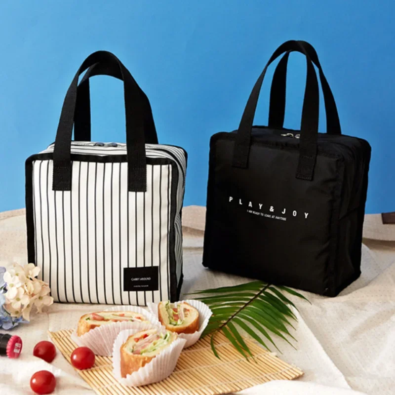 Lunch bag office worker thermal pouch child picnic food keep fresh