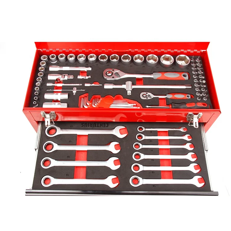 

KAFUWELL 19019016 Factory In China High Quality Multi-functional Tool Kit Box Set With Transparent Component Box