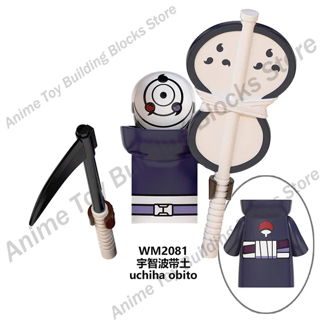 WM6109 Naruto building blocks Bricks assembly Kakashi Sasuke Uchiha Madara Anime Mini Action Figures Heads Toys kids Gifts WM2081