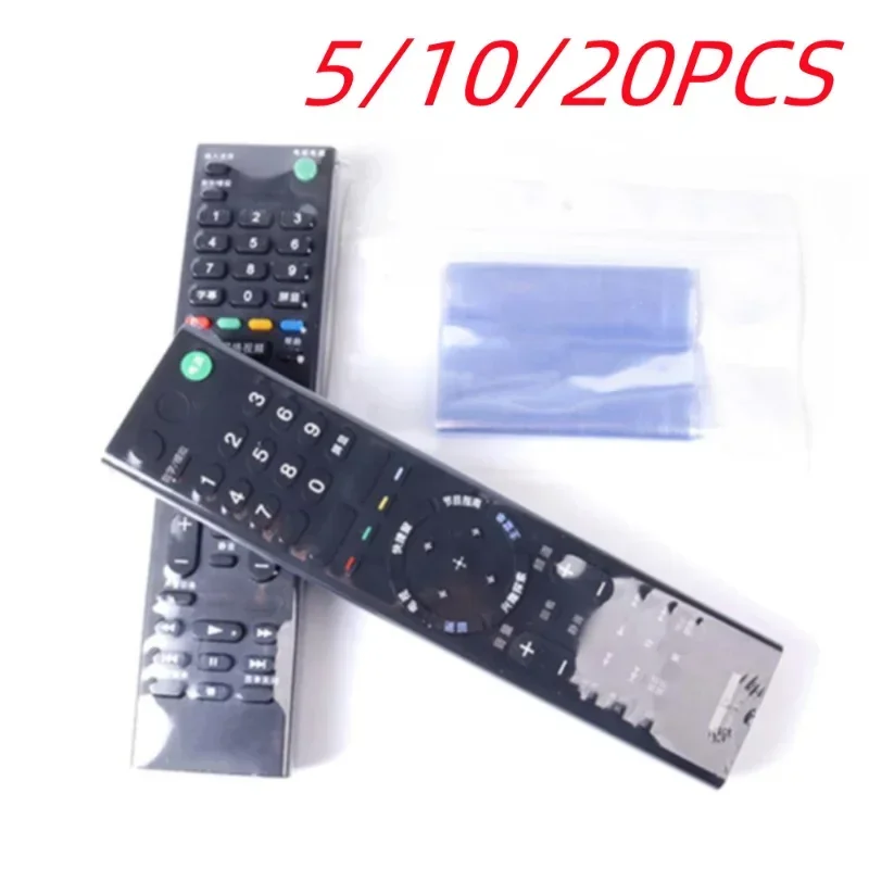 5/10/20PCS Transparent Shrink Film Bag Anti-dust Protective Case Cover For TV Air Conditioner Remote Control Shrink Plastic