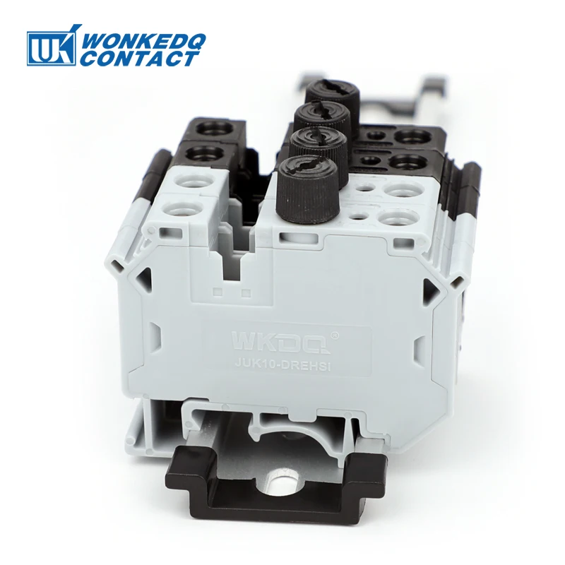 5Pcs UK10-DREHSI 전기 커넥터 24V/220V LED 1A/2A/4A/6A/10A 퓨즈 UK10 나사 캡 Din 레일 터미널 블록 UK 10-DREHSILED