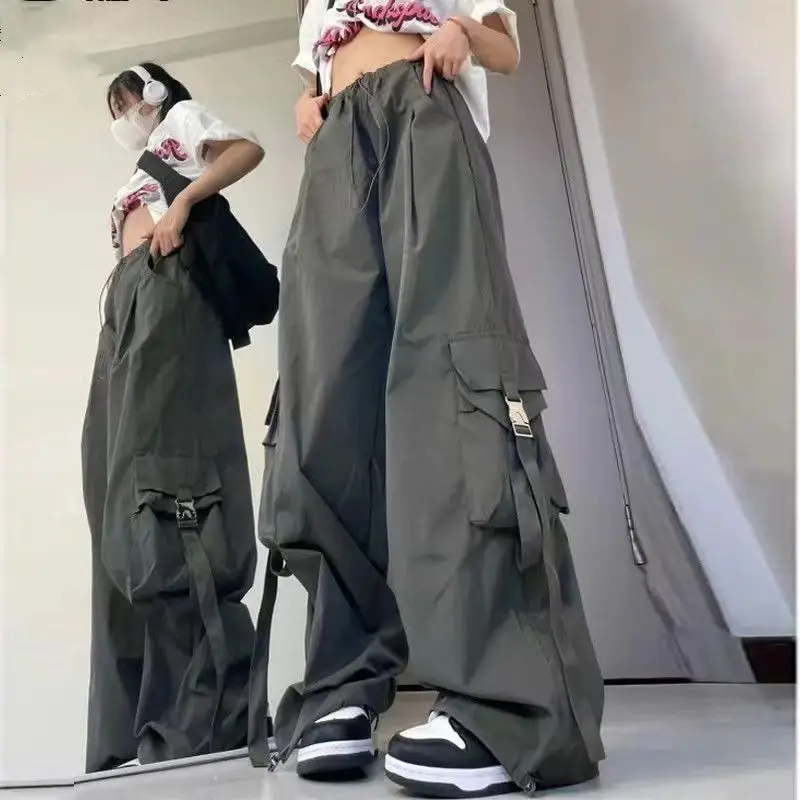 Summer Set Women's Korean Academy Style Short Sleeved T-shirt+High Handsome Work Pants Two Piece Set Fashion