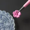 1PCS Spring Sakura Flower Nail Silicone Mold 3D Acrylic Carving Tulip Mushroom Soft Stamping Plate Leaves DIY Manicure Art Decor 4