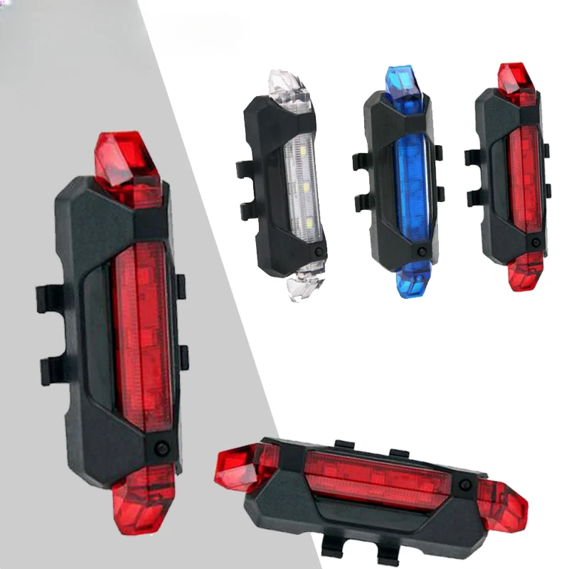 

LED USB Rechargeable Bike Tail Light Safety Cycling Warning Rear Lamp Bicycle Accessories Bicycle Lights Mtb Accessories