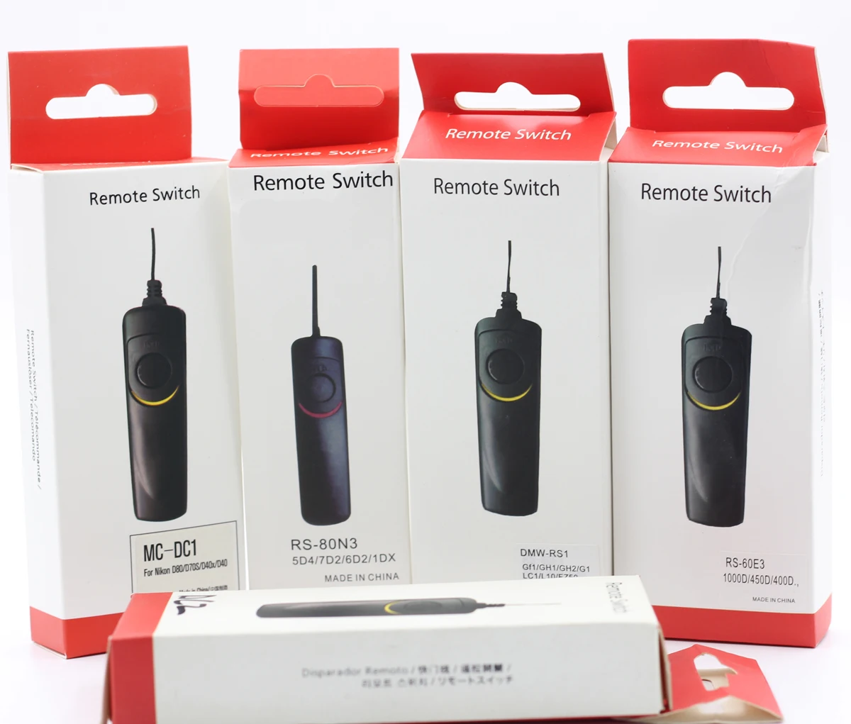 Photography Shoot Camera Anti-shake Remote Switch Shutter release DMW-RS1 RS-80N3 RS-60E3 MC-DC2 MC-DC1 MC-30 For Canon Nikon