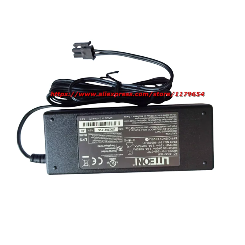 Genuine AC Power Adapter 36W for Fortinet FortiGate 80C Firewall power Supply