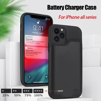 New 20000mAh Battery Charger Case for IPhone 11 12 13 14 Pro Max Charging Cover for IPhone XR Xs Max 6 6S 7 8 Plus Power Bank