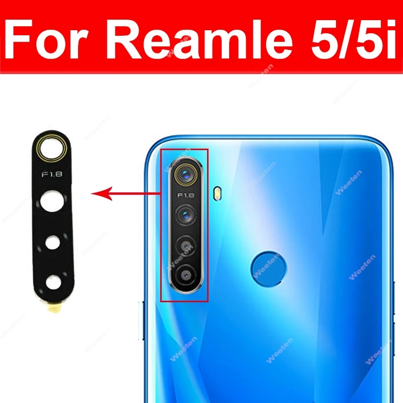Verre De Lentille Caméra Arrière Bleu Pour OPPO REALME C21Y - Pièce Neuve - Remplacement Facile