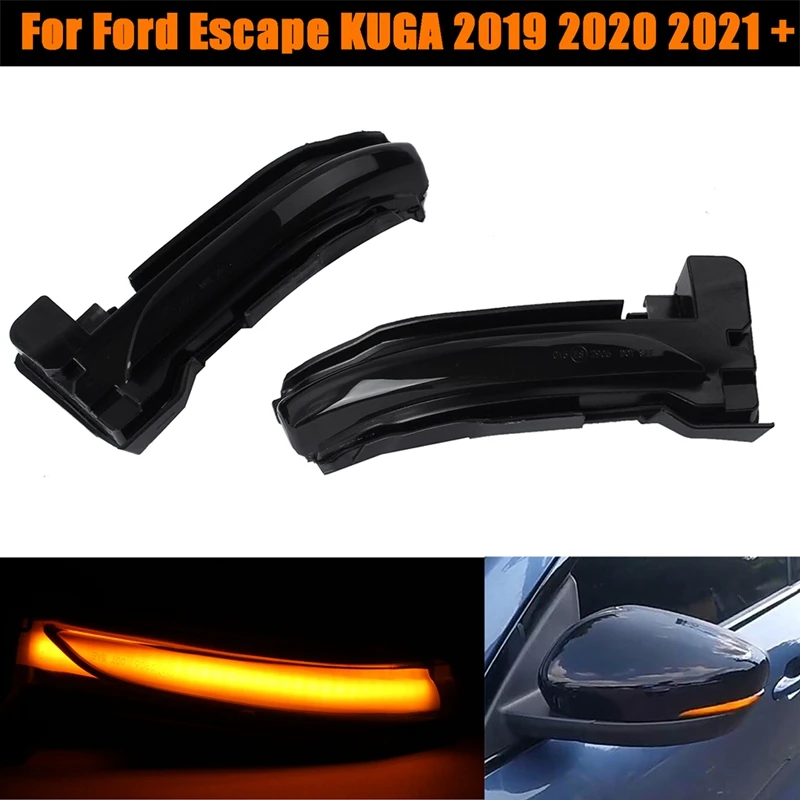 

Для Ford Escape KUGA 2019 2020 2021 + Автомобильный Фонарь динамический сигнал поворота боковое зеркало заднего вида