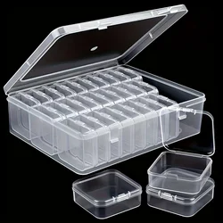 Compact Transparent Storage Containers - Ideal for Crafts, Jewelry, Hair Accessories, and Small Hardware (30pcs)